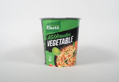STUTTGART, ALMANY - 17 Kasım 2024 Knorr Asia noodles Sebze
