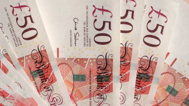 İngiltere 'nin 50 Pound' luk banknotları