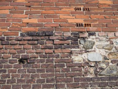 koyu kırmızı tuğla duvar arka plan olarak kullanışlı