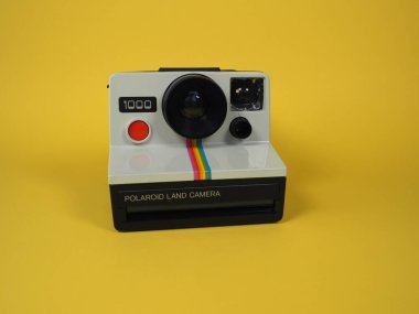 AMSTERDAM, NETHERLANDS - DECEMBER 11, 2024: Polaroid 1000 land camera clipart