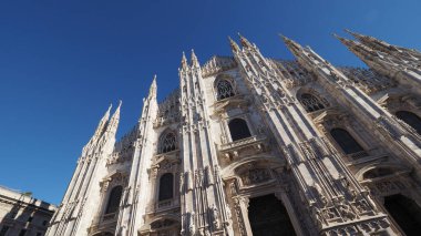 Milano 'daki Duomo di Milano (çeviri: Milan Katedrali) Gotik Kilisesi
