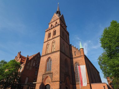 Propsteikirche Herz Jesu İsa 'nın Kutsal Kalbi Kilisesi Luebeck, Almanya