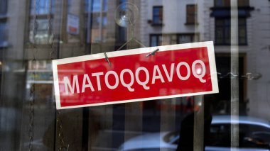 Grönland dilinde kapalı işaret