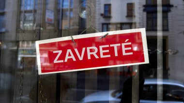 Slovakça kapalı işareti