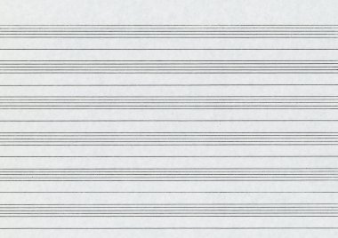 Endüstriyel müzik kağıdı müzikal gösterim için personel ile önceden basıldı