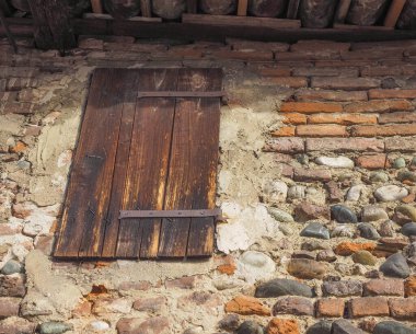 Sanayi tarzı antik tuğla ve taş duvar arka plan olarak kullanışlı