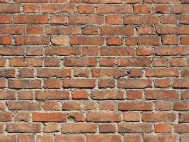 industrial style red brick wall useful as a background