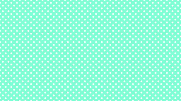 white polka dots pattern over aquamarine useful as a background