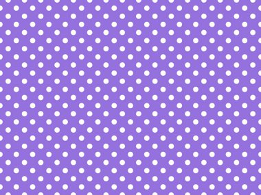 white polka dots pattern over medium purple useful as a background