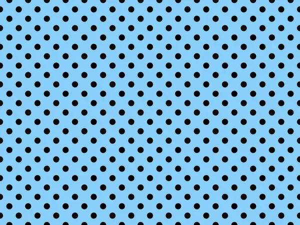 black polka dots pattern over light sky blue useful as a background