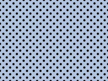 black polka dots pattern over light steel blue useful as a background