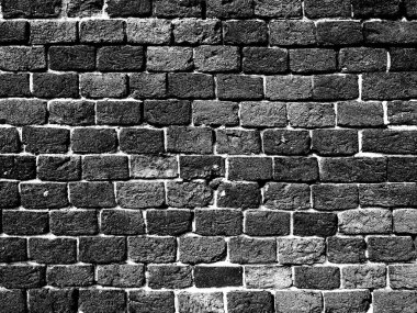 siyah tuğla duvar arka plan olarak yararlı