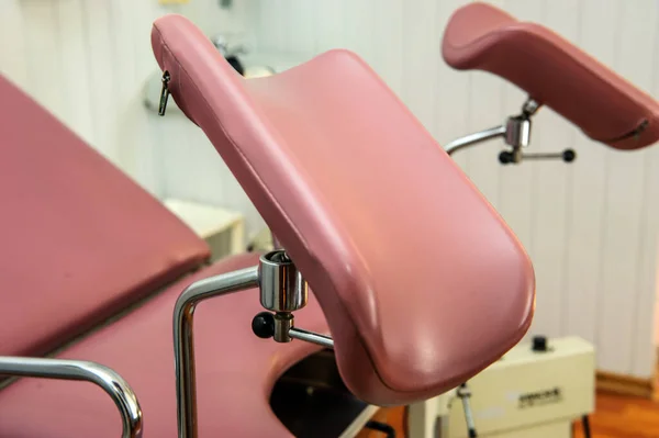 stock image Gynecologist chair and equpment in present clinic.