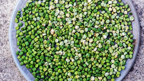 Grüne Erbsen Hintergrund Textur Gemüse — Stockfoto