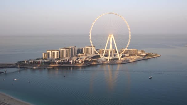 Dubai Emirados Árabes Unidos Março 2021 Panorama Bluwater Island Dubai — Vídeo de Stock