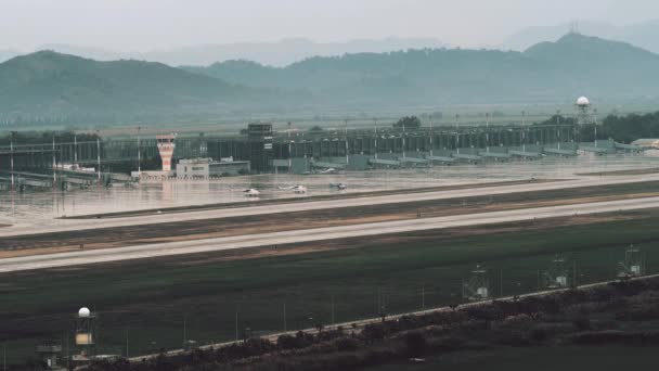 Dalaman Turquie Novembre 2022 Aéroport Dalaman Havalimani Établissement Tir — Video