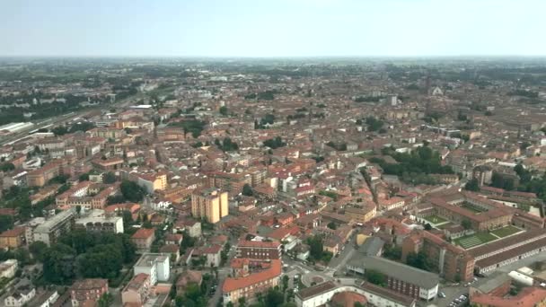 Αεροφωτογραφία Της Πόλης Της Κρεμόνας — Αρχείο Βίντεο