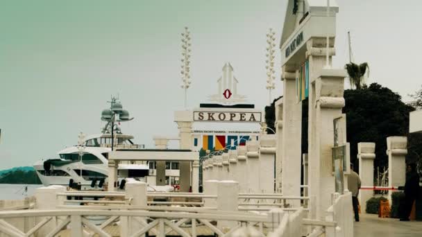 Gocek Turchia Aprile 2023 Skopea Megayacht Marina Entrance — Video Stock