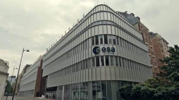 Παρισι Γαλλια Ιουνιου 2023 Ευρωπαϊκός Οργανισμός Διαστήματος — Αρχείο Βίντεο