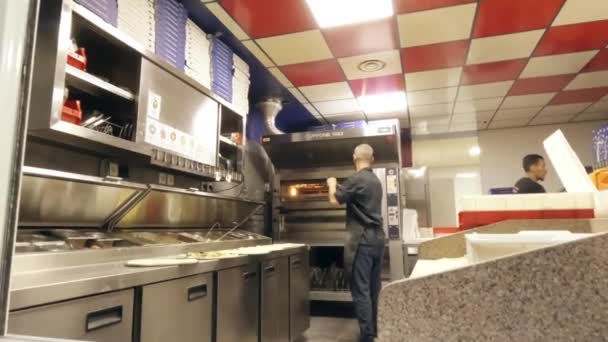 Grenoble Francia Giugno 2023 Personale Pizzeria Locale — Video Stock