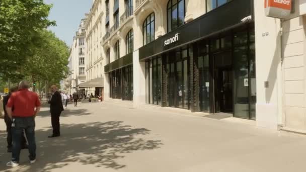 Paris Francja Czerwiec 2023 Sanofi — Wideo stockowe