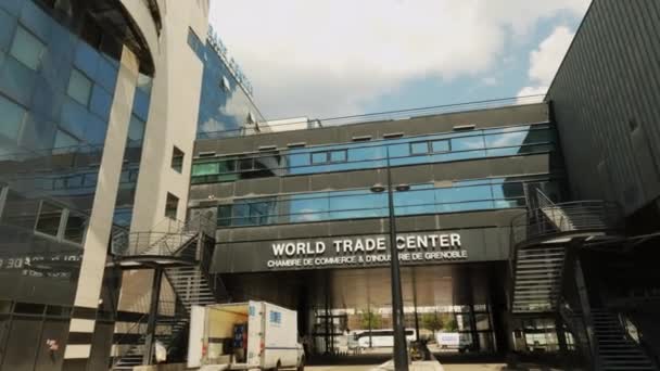 Grenoble France Haziran 2023 Dünya Ticaret Merkezi — Stok video