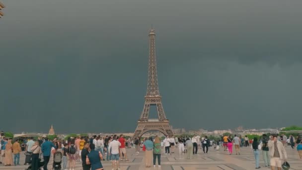 Paris Frankrike Juni 2023 Folkets Torg — Stockvideo