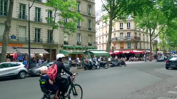 Paris Frankreich Juni 2023 Avenue Bourdonnais — Stockvideo
