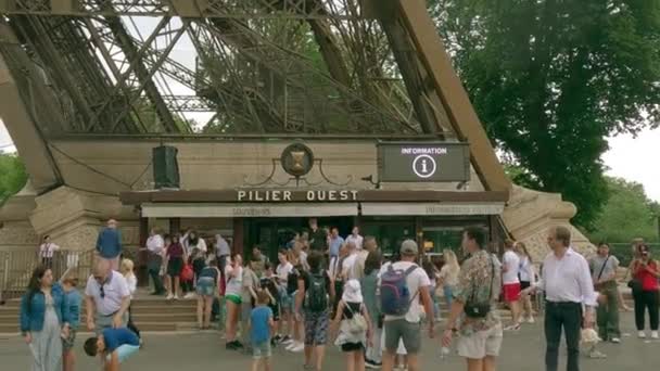 Paris France Juin 2023 Les Gens Tour Eiffel — Video