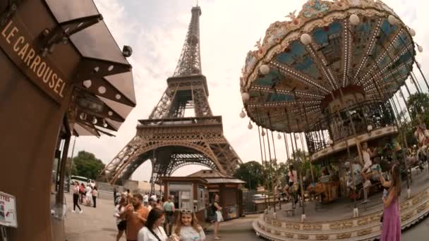 Paris France Juin 2023 Carrousel Classique — Video