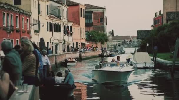 Venice Itália Maio 2023 Barco Particular — Vídeo de Stock