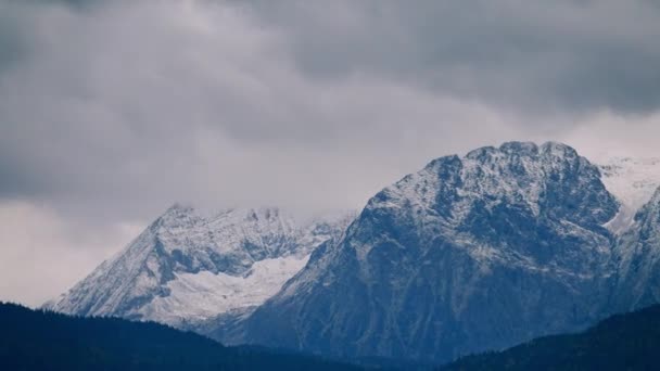 Fransa Nın Grenoble Yakınlarındaki Alpler Karla Kaplıydı — Stok video