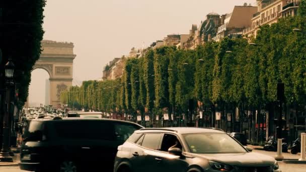 Parigi Francia Giugno 2023 Avenue Des Champs Elysees — Video Stock