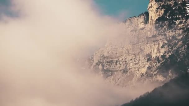 Schneebedeckte Hänge Der Alpen lizenzfreies Stockvideo