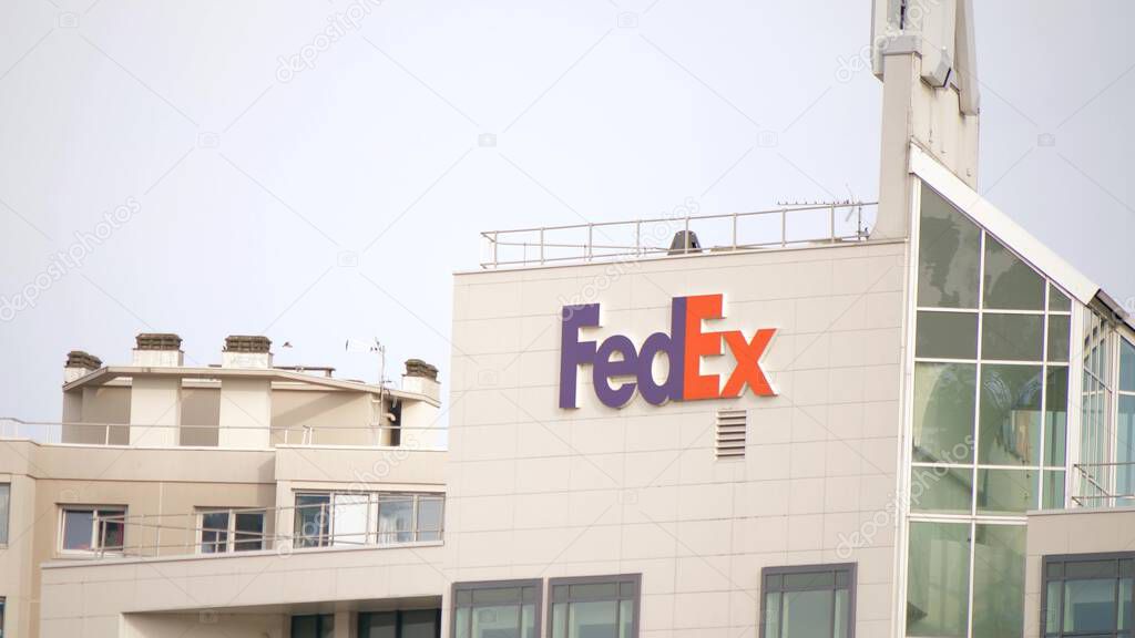LYON, FRANCE - MARCH 8, 2025 FedEx headquarters