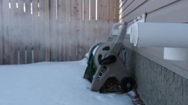 Furnace Exhaust Winter Blowing Steam — Stockvideo