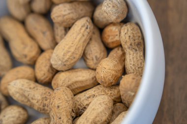Groundnuts peanuts in shell ready to serve