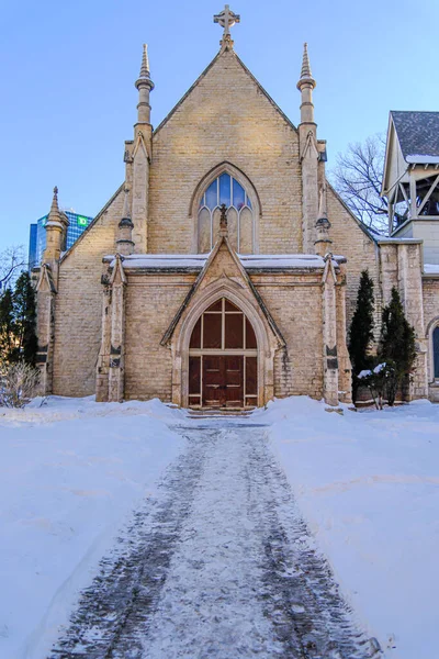 stock image March 11 2023 - Winnipeg Manitoba Canada - The Holy Trinity Anglican Church