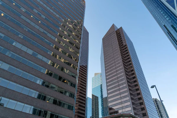 Höga Byggnader Centrala Calgary — Stockfoto