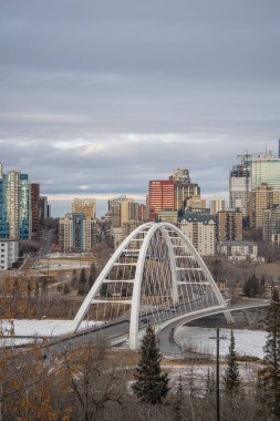 16 Aralık 2023 Edmonton Alberta Kanada Şehir Merkezi