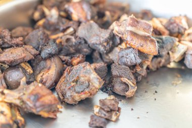 Nijerya kutlamasında kızarmış et Chaffing Dish