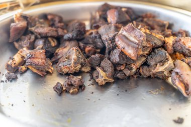 Nijerya kutlamasında kızarmış et Chaffing Dish