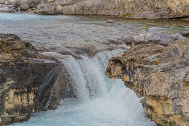 Alberta 'daki Kananaski taşra parkında Elbow Falls