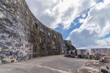 22 Ocak 2025 San Juan Porto Riko Castillo San Felipe del Morro