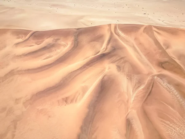 Namibia Desert Aerial View Sand Dunes Walvis Bay Swakopmund Skeleton — Stock Photo, Image