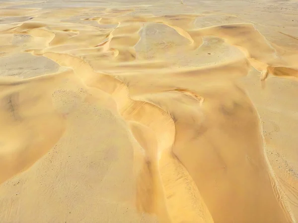 Namibië Woestijn Uitzicht Vanuit Lucht Zandduinen Bij Walvis Bay Swakopmund — Stockfoto