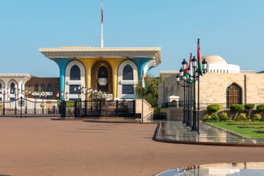 Muscat 'taki Alam Sultan Sarayı, Umman. Arap Yarımadası. 