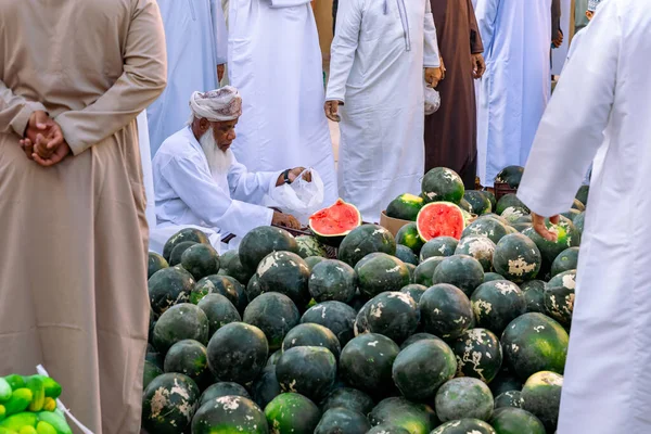 Nizwa Oman Kasım 2022 Nizwa Keçi Pazarı Nsanlar Taze Meyve — Stok fotoğraf