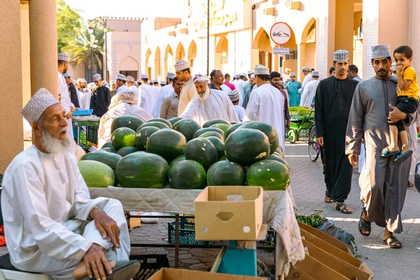 Nizwa Oman November 2022 Nizwa Goat Market People Selling Fresh — Stock Photo, Image