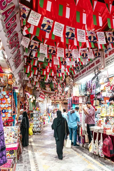 Souvenirs Exposés Dans Les Magasins Marché Vieille Ville Mutrah Oman — Photo